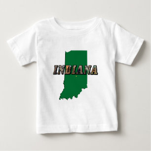 State Map and Picture Text Baby T-Shirt