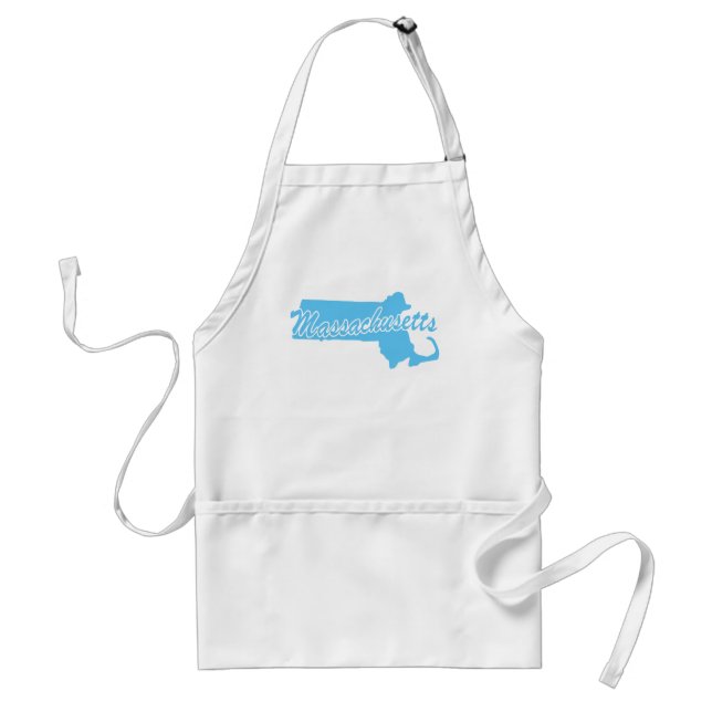 State Massachusetts Adult Apron (Front)