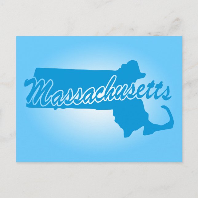 State Massachusetts Postcard (Front)