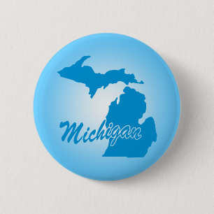 State Michigan 6 Cm Round Badge