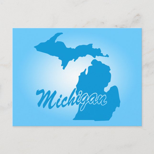 State Michigan Postcard (Front)