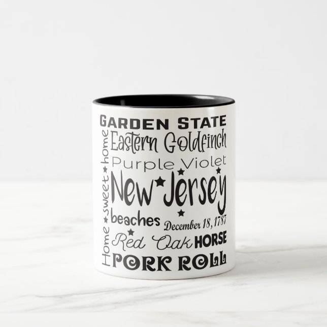 State/New Jersey Two-Tone Coffee Mug (Center)