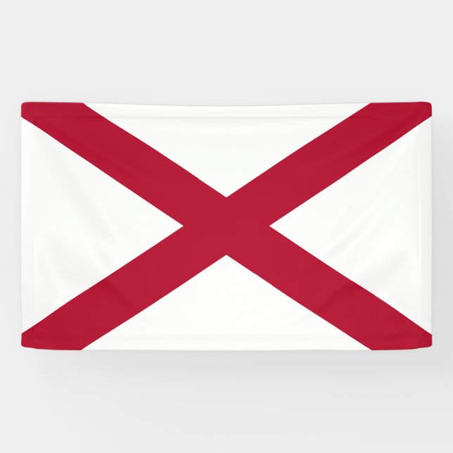 State of Alabama Flag Banner (Horizontal)