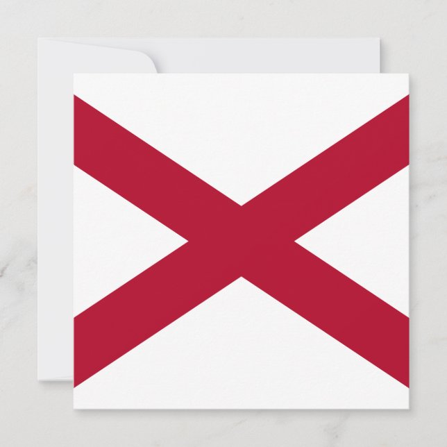 State of Alabama Flag Card (Front)