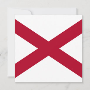 State of Alabama Flag Card