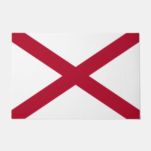 State of Alabama Flag Doormat