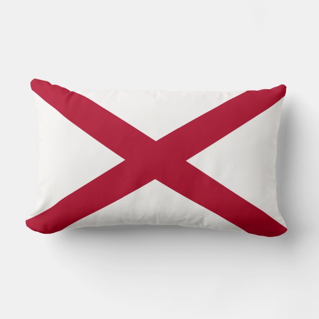 State of Alabama Flag Lumbar Cushion (Front)