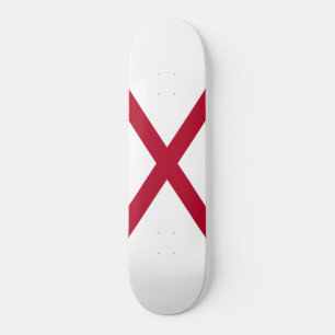 State of Alabama Flag Skateboard