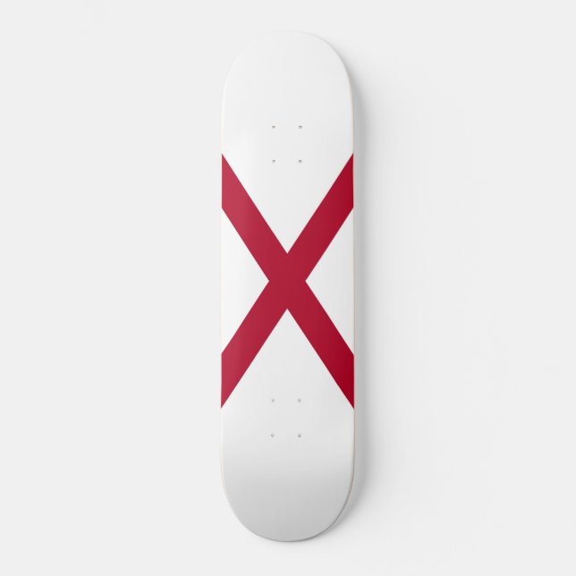 State of Alabama Flag Skateboard (Front)