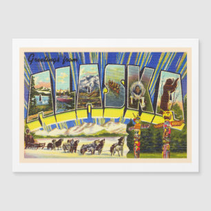 State of Alaska AK Vintage Large Letter Postcard