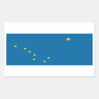 State of Alaska flag Rectangular Sticker