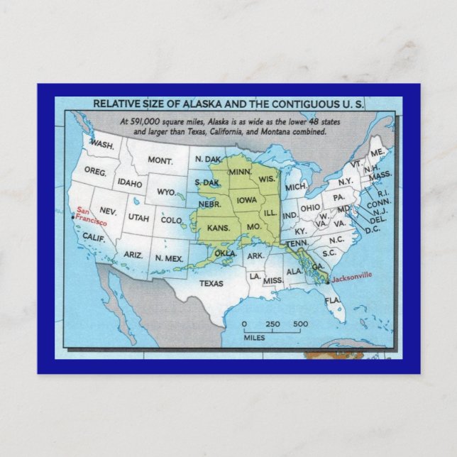 State Of Alaska Postcard (Front)