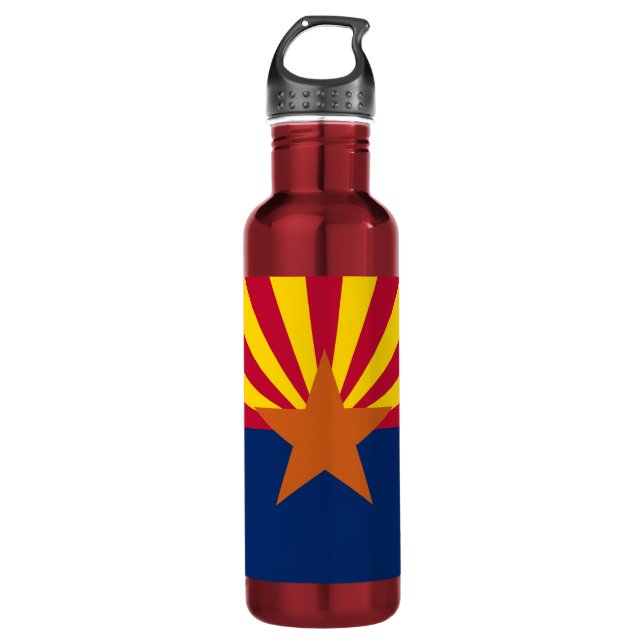  State of Arizona Flag 710 Ml Water Bottle (Front)