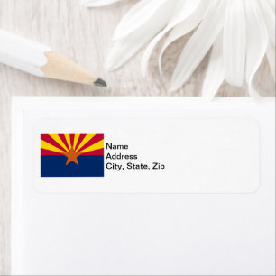 State of Arizona Flag Address Return Address Label