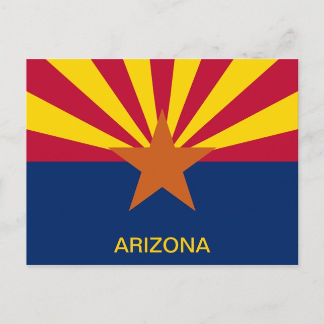  State of Arizona Flag Postcard (Front)