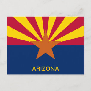  State of Arizona Flag Postcard