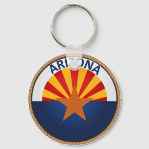 State of Arizona Flag Seal Key Ring