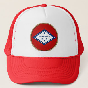 State of Arkansas Flag Seal Trucker Hat