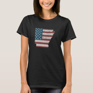 State of Arkansas Patriotic USA Flag for Men Women T-Shirt