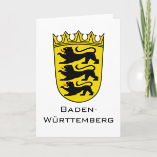 State of Baden-Württemberg Grand Coat of Arms Art Card