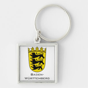 State of Baden-Württemberg Grand Coat of Arms Art Key Ring