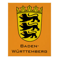 State of Baden-Württemberg Grand Coat of Arms Art