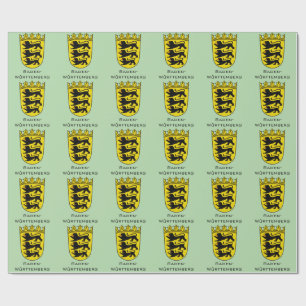 State of Baden-Württemberg Grand Coat of Arms Art Wrapping Paper