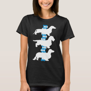 State Of Bavaria - 3 Different German Dachshunds T-Shirt
