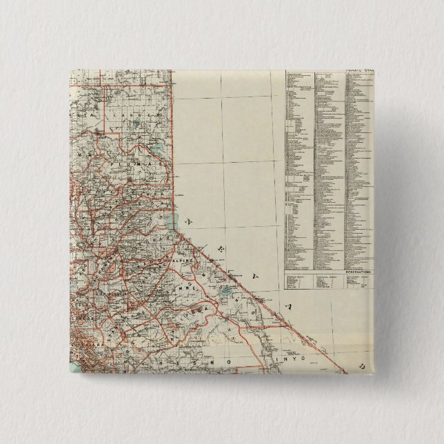 State of California 2 15 Cm Square Badge (Front)