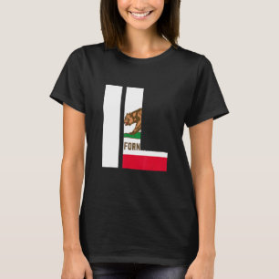 State of California Flag Illinois IL Cities and St T-Shirt