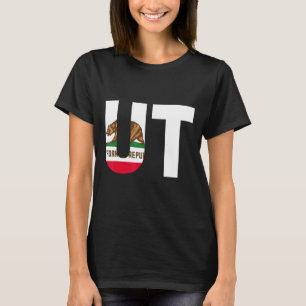 State of California Flag Utah UT Cities and States T-Shirt