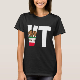 State of California Flag Vermont VT Cities and Sta T-Shirt