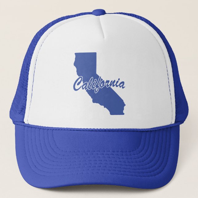 State Of California Shape Trucker Hat (Front)