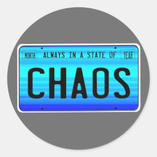 State of Chaos Classic Round Sticker