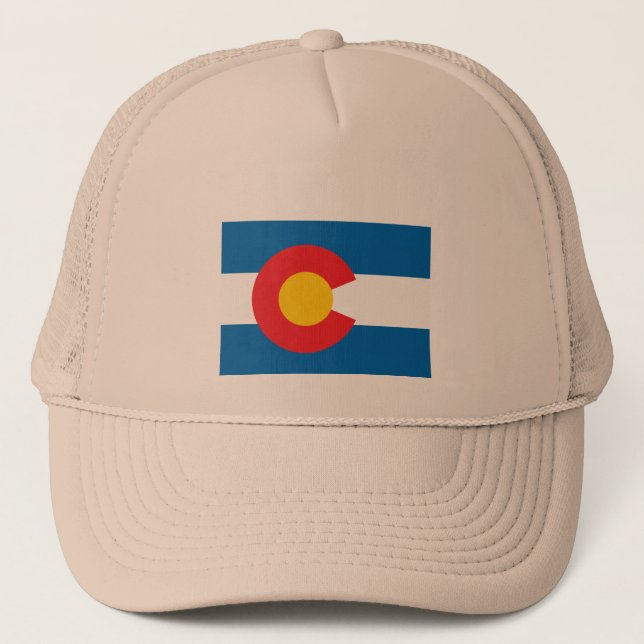 State of Colorado flag Trucker Hat (Front)