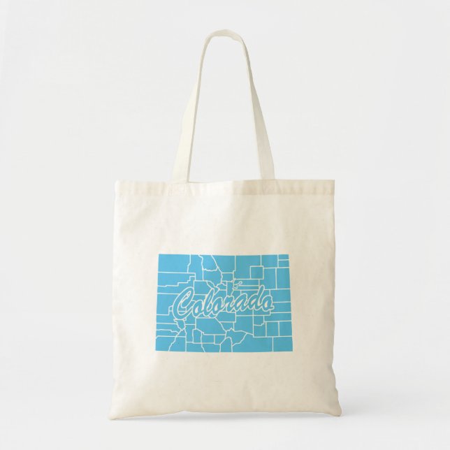 State Of Colorado Shape Tote Bag (Front)
