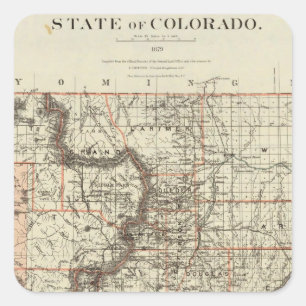 State of Colorado Square Sticker
