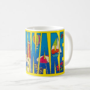 State of Delaware Big Letter Mug