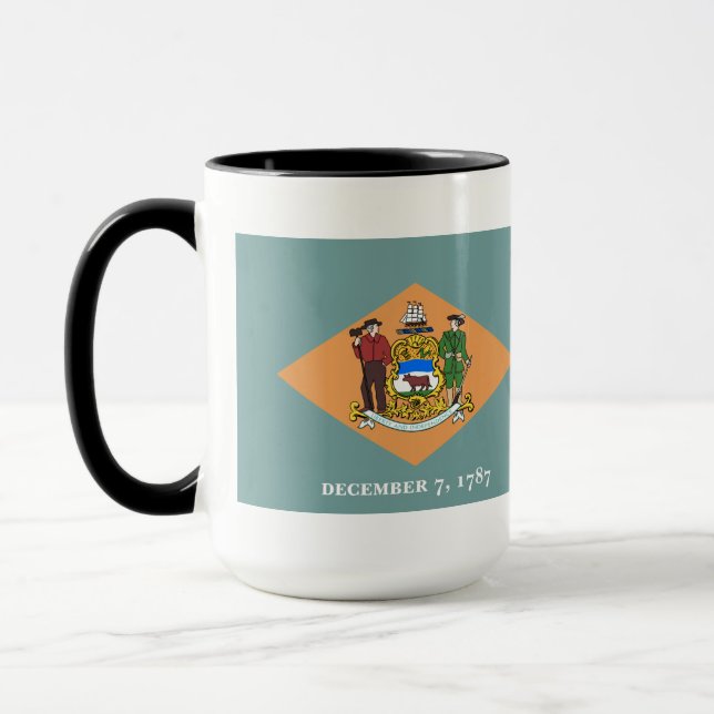State of Delaware Flag Mug (Left)