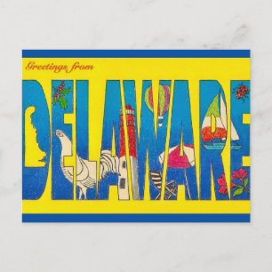 State of Delaware Greetings Postcard