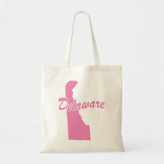 State Of Delaware Shape Tote Bag (Front)
