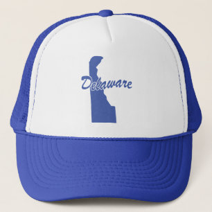 State Of Delaware Shape Trucker Hat