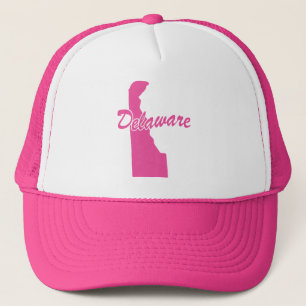 State Of Delaware Shape Trucker Hat