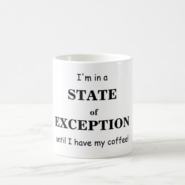 State of Exception Coffee Mug (Center)