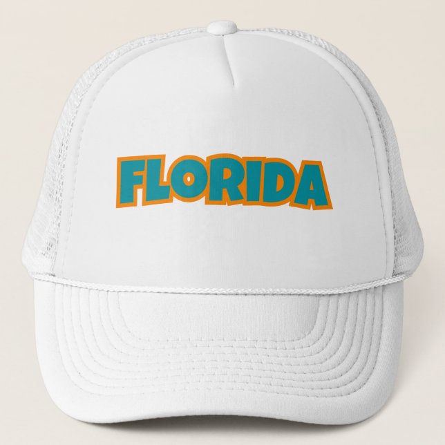 State Of Florida Pride Custom Trucker Hat (Front)