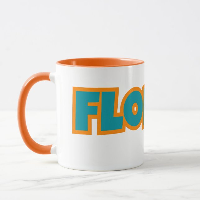 State Of Florida Pride Custom Two-Tone Coffee Mug (Left)
