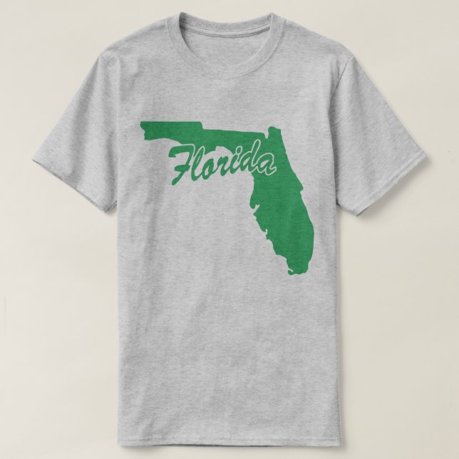 State Of Florida Shape T-shirt (Design Front)