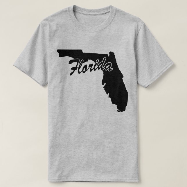 State Of Florida Shape T-shirt (Design Front)