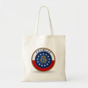 State of Georgia Flag Seal Tote Bag
