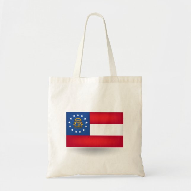State of Georgia Flag Tote Bag (Front)